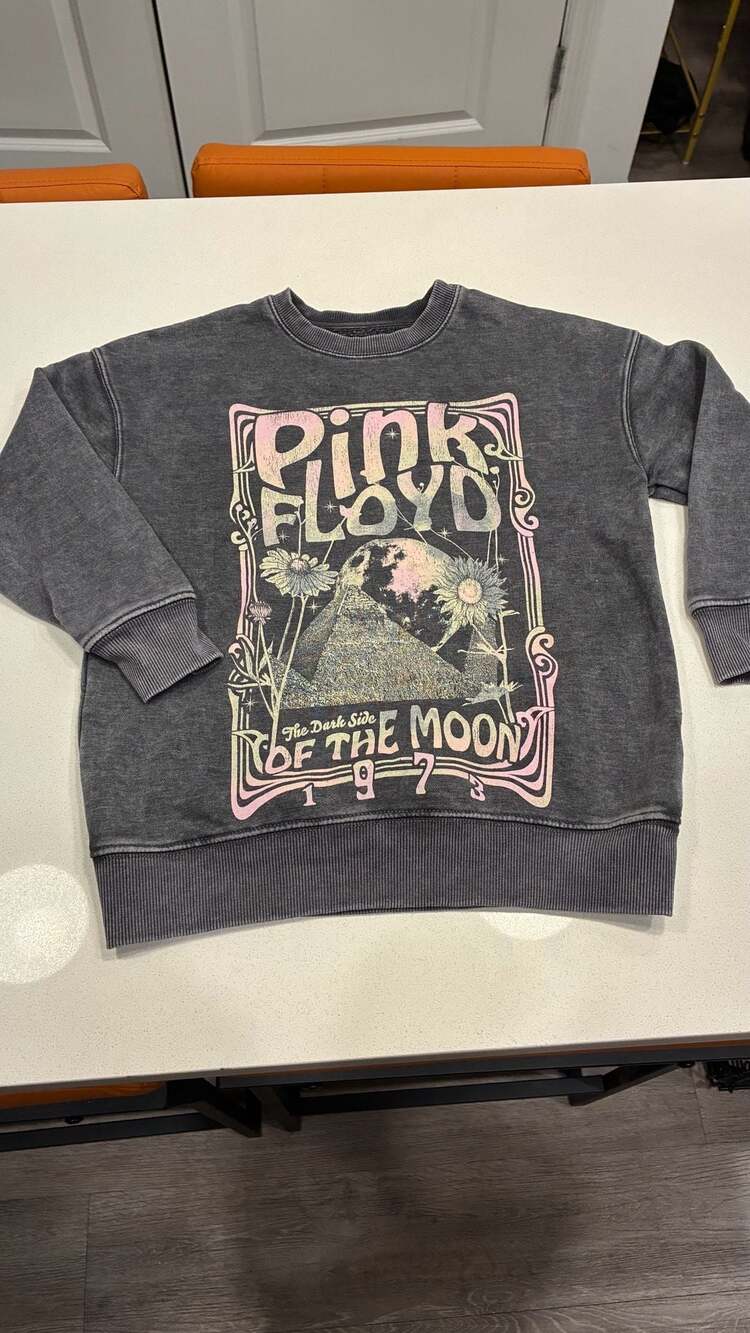 Pink Floyd The Dark Side of the Moon 1973 Mineral Wash Crewneck Sweatshirt Mediu